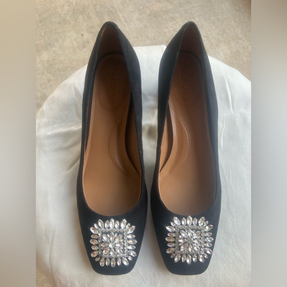 Talbots Black Suede Shoe